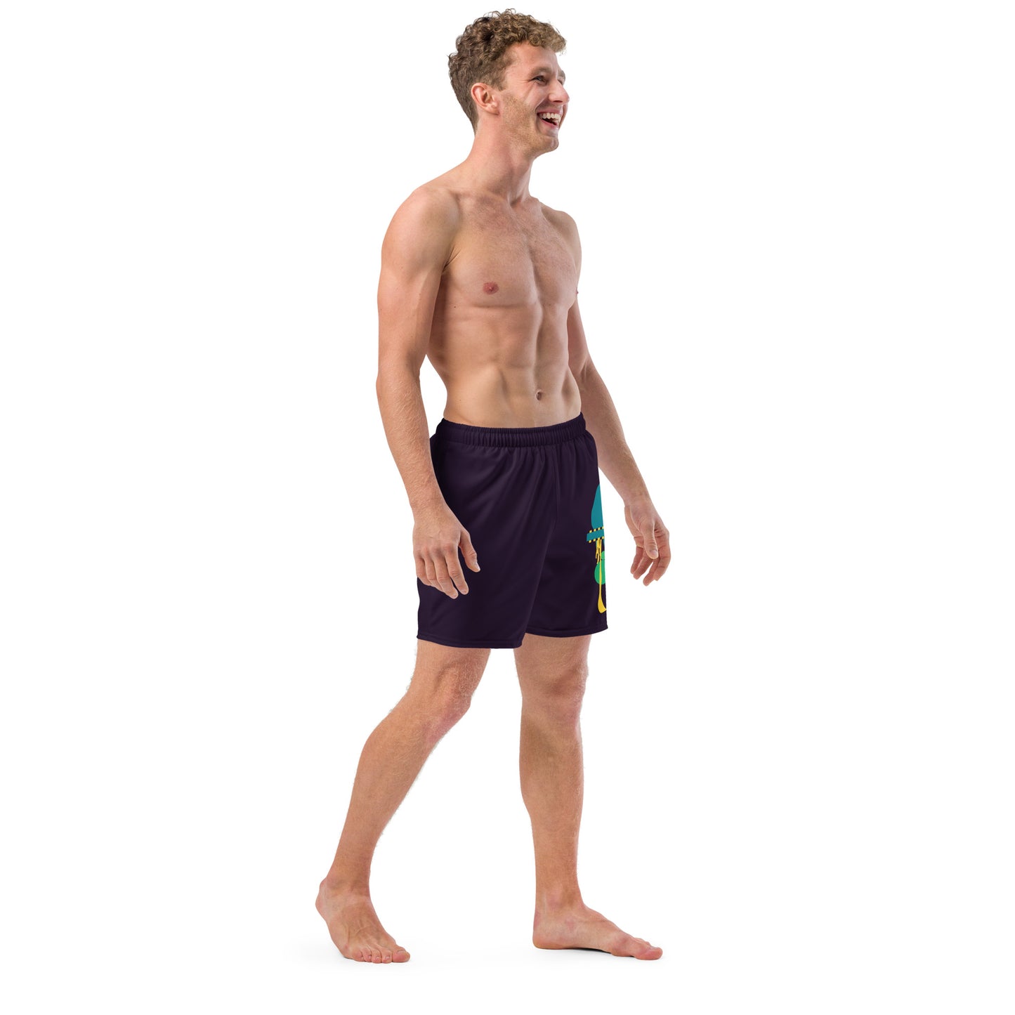 TRUTH SEEKER Men's Swim Trunks (Blue)