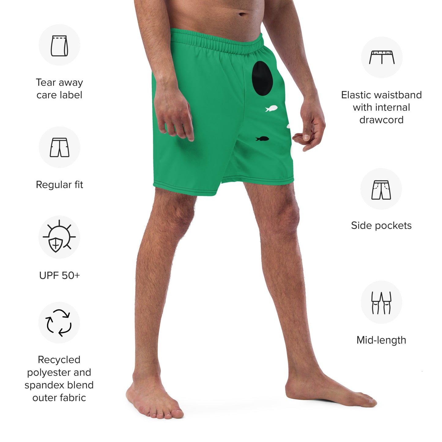 HARMONIZE Men's Swim Trunks