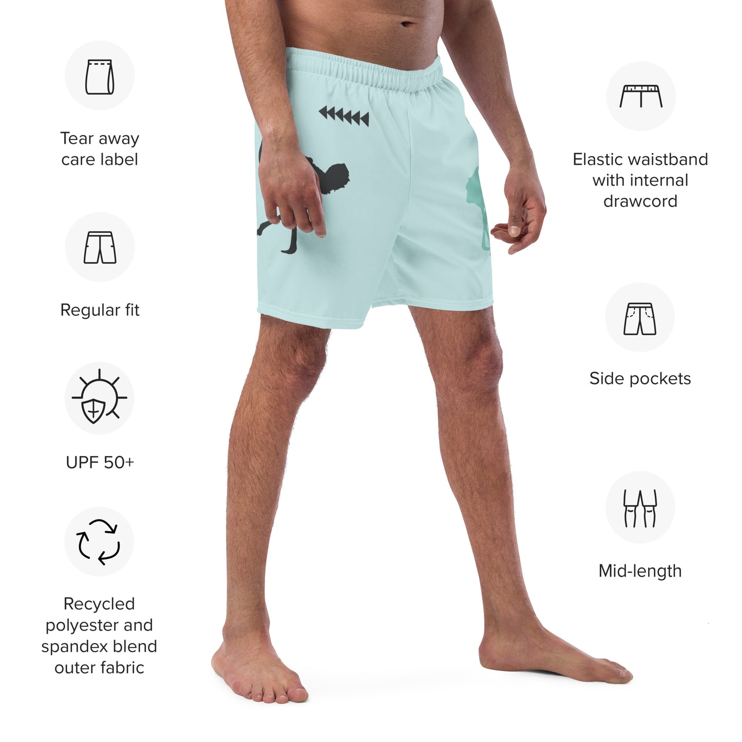 DANCER Men's Swim Trunks