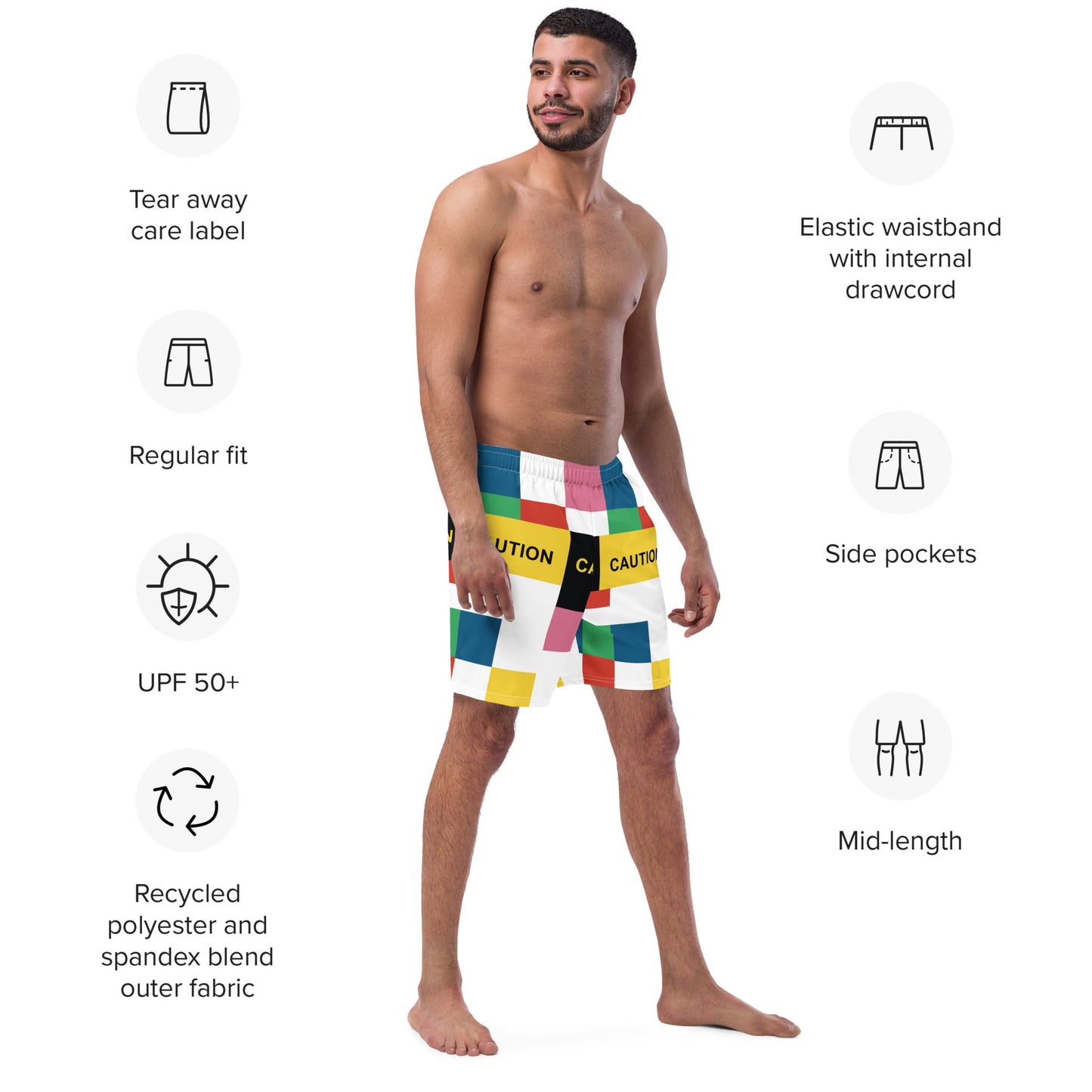 PATTERN MAKER Men's Swim Trunks