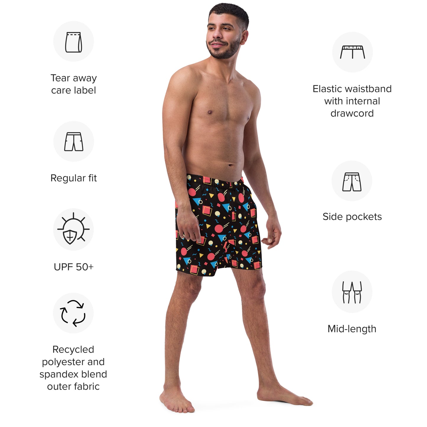 WATERMELON SUMMER Men's Swim Trunks