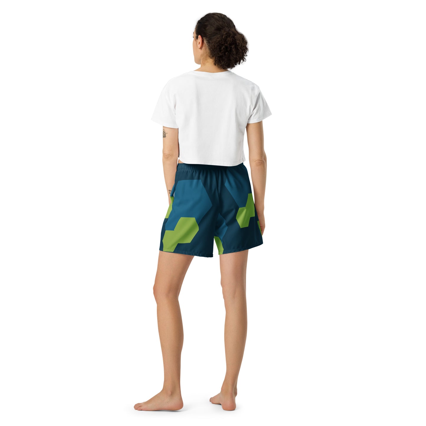 BE YOURSELF All-Over Print Unisex Athletic Long Shorts