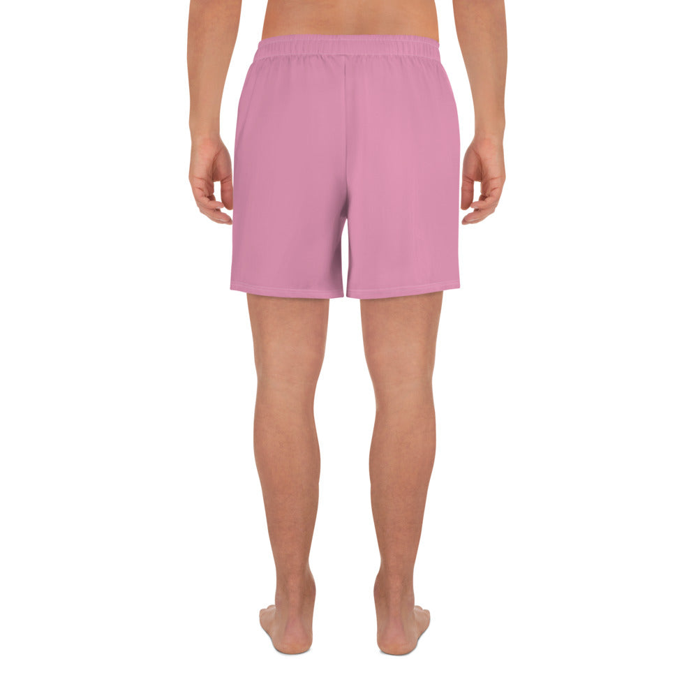 TIMELESS All-Over Print Unisex Athletic Long Shorts (Pink)