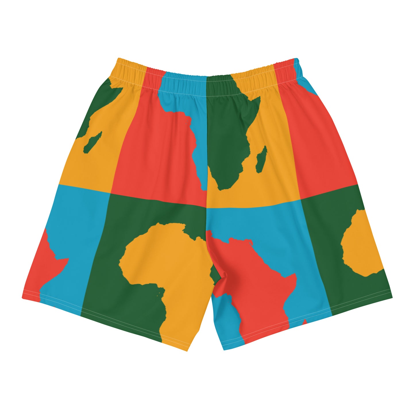 AFRICA WARHOL All-Over Print Unisex Athletic Long Shorts (Bright)