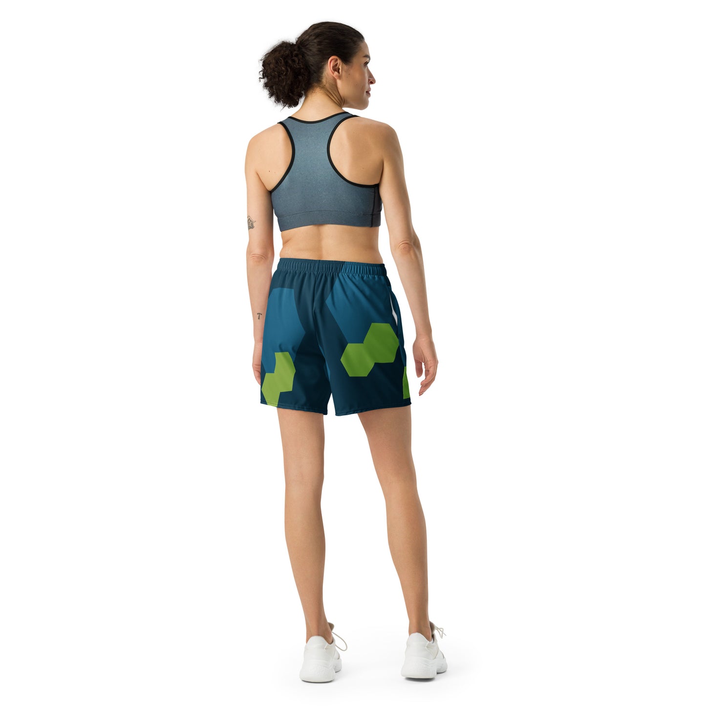 BE YOURSELF All-Over Print Unisex Athletic Long Shorts