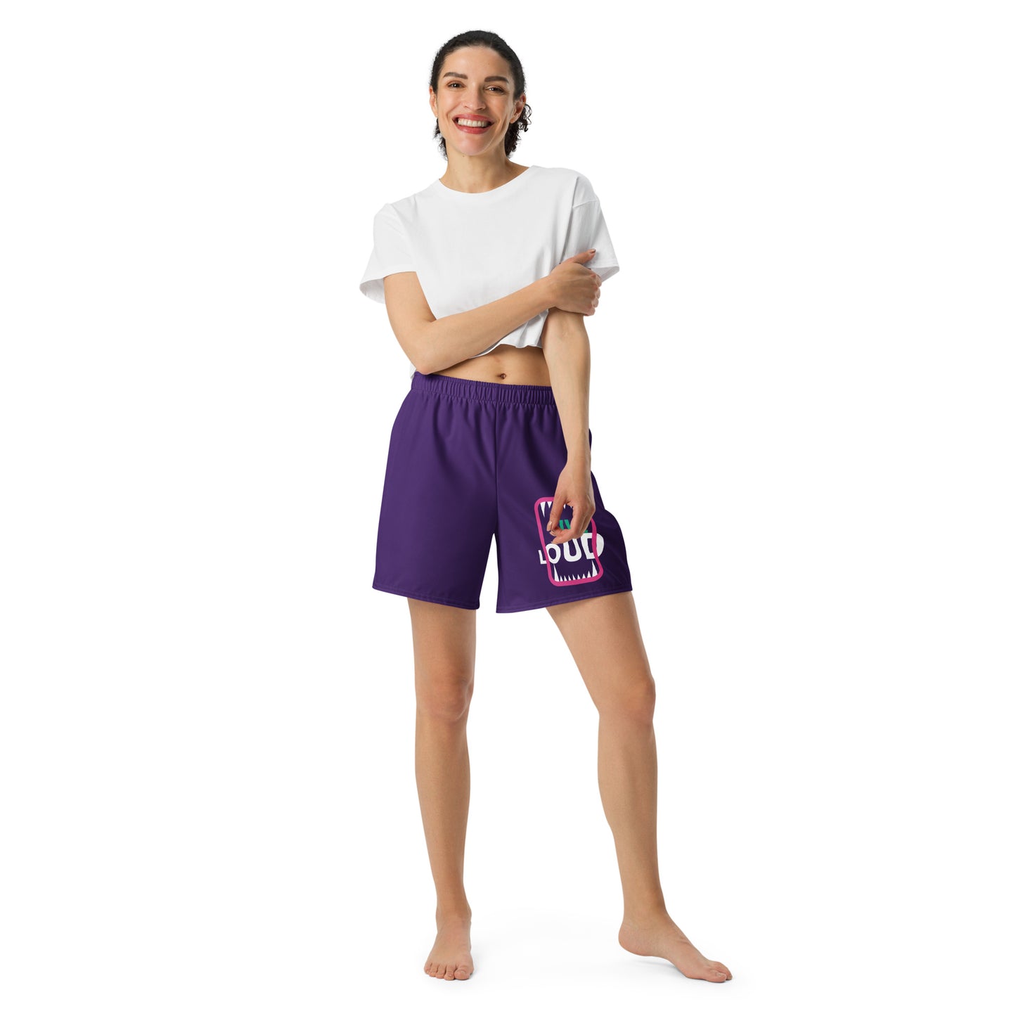 LIVE LOUD All-Over Print Unisex Athletic Long Shorts