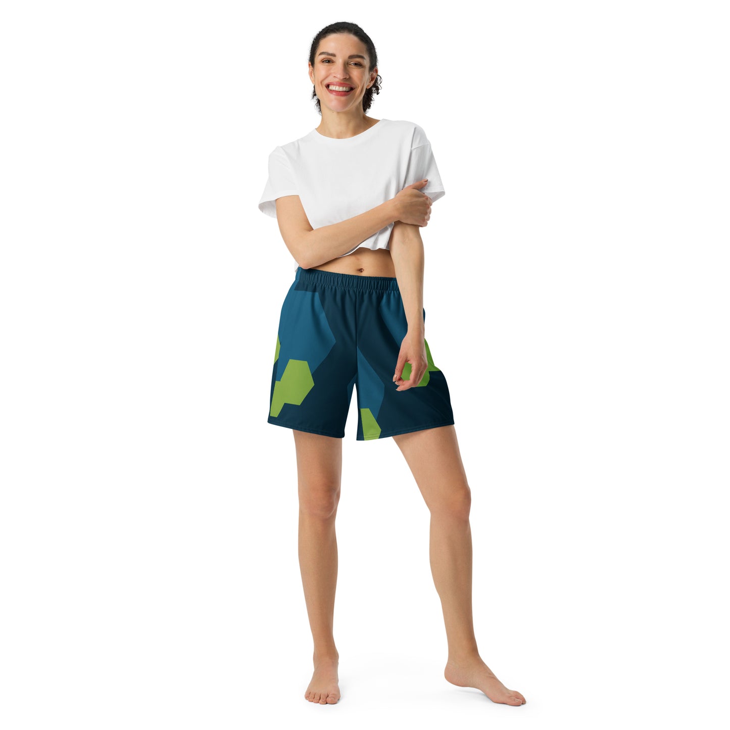 BE YOURSELF All-Over Print Unisex Athletic Long Shorts