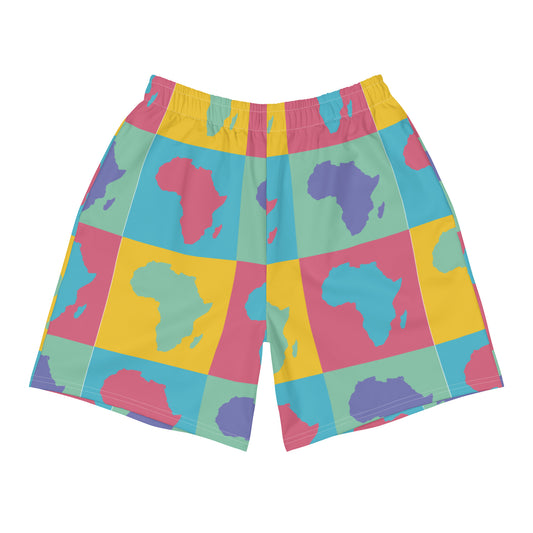 AFRICA WARHOL All-Over Print Unisex Athletic Long Shorts