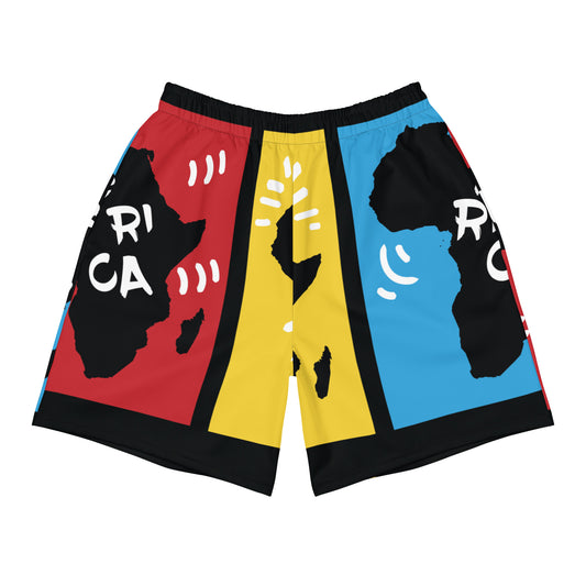 AFRICA PRIMARY All-Over Print Unisex Athletic Long Shorts