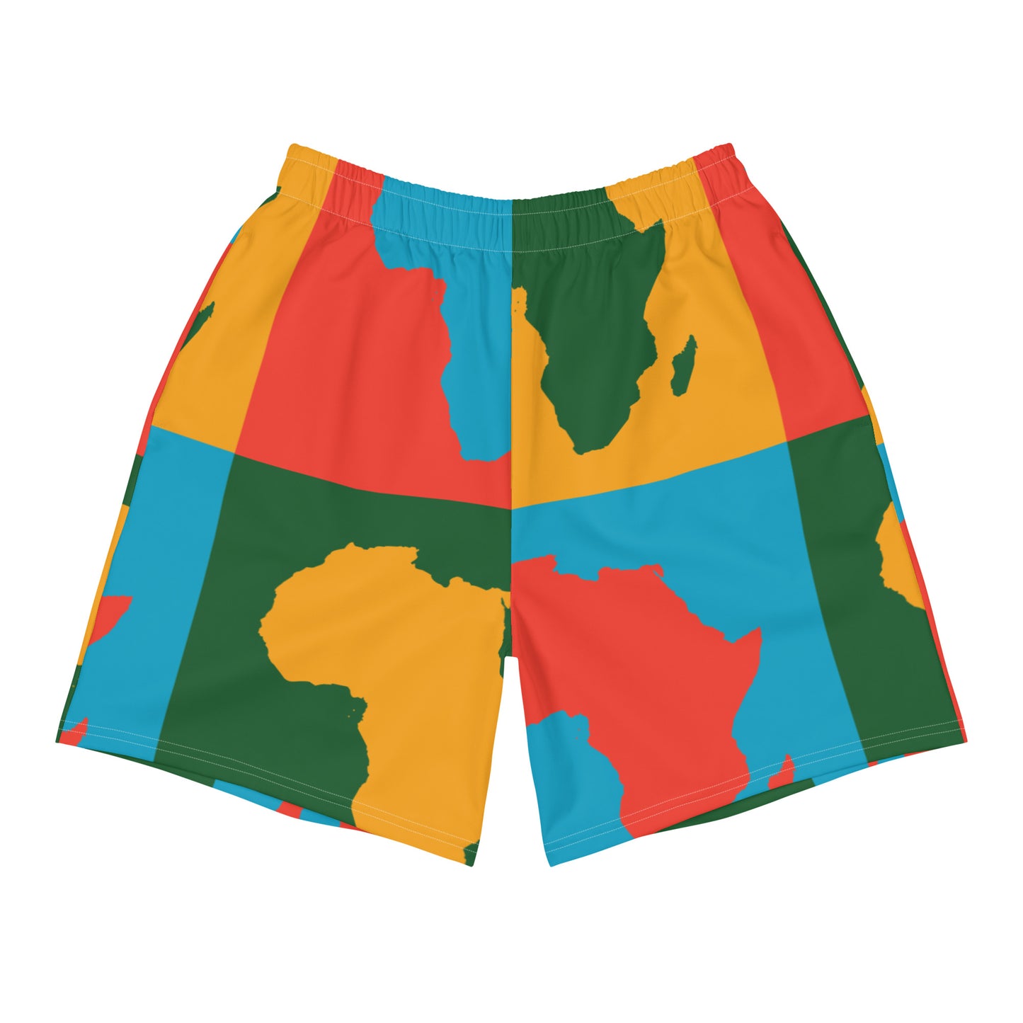 AFRICA WARHOL All-Over Print Unisex Athletic Long Shorts (Bright)