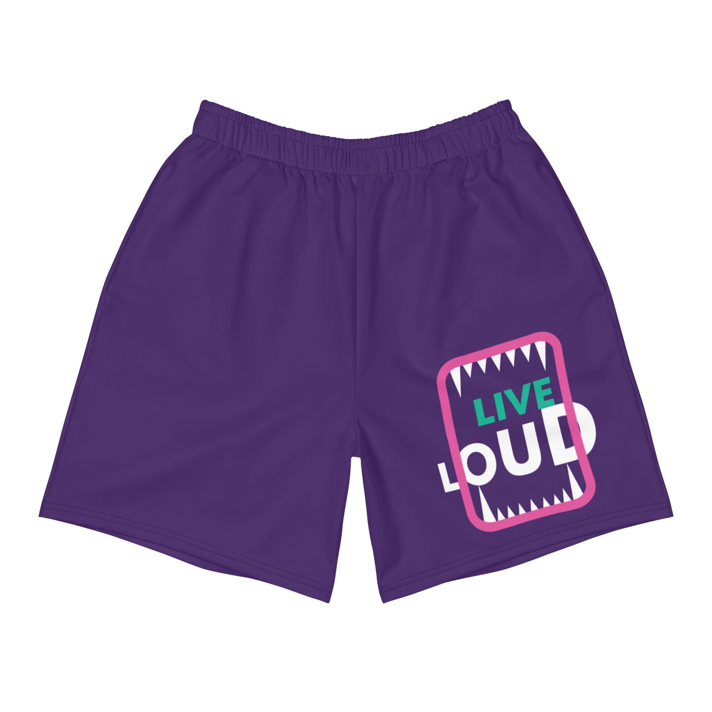 LIVE LOUD All-Over Print Unisex Athletic Long Shorts