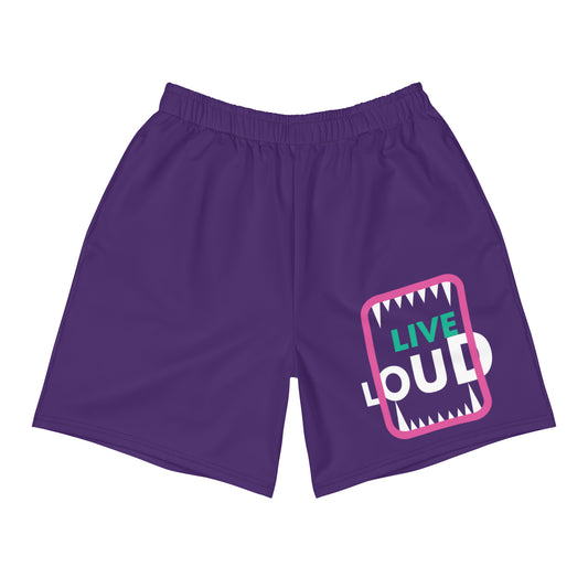 LIVE LOUD All-Over Print Unisex Athletic Long Shorts