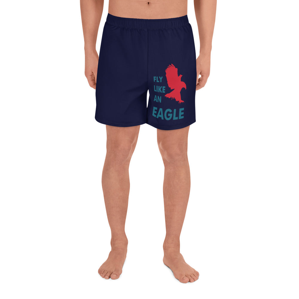 FLY LIKE AN EAGLE All-Over Print Unisex Athletic Long Shorts