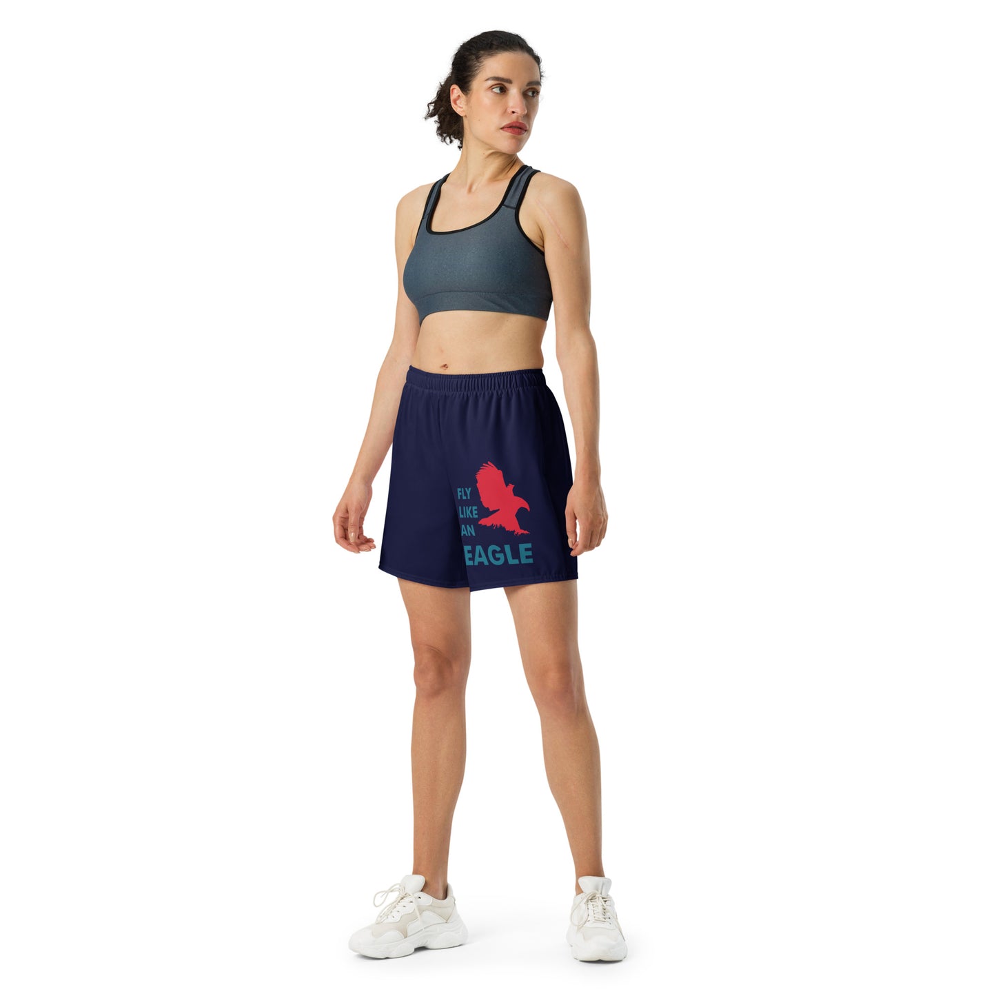 FLY LIKE AN EAGLE All-Over Print Unisex Athletic Long Shorts