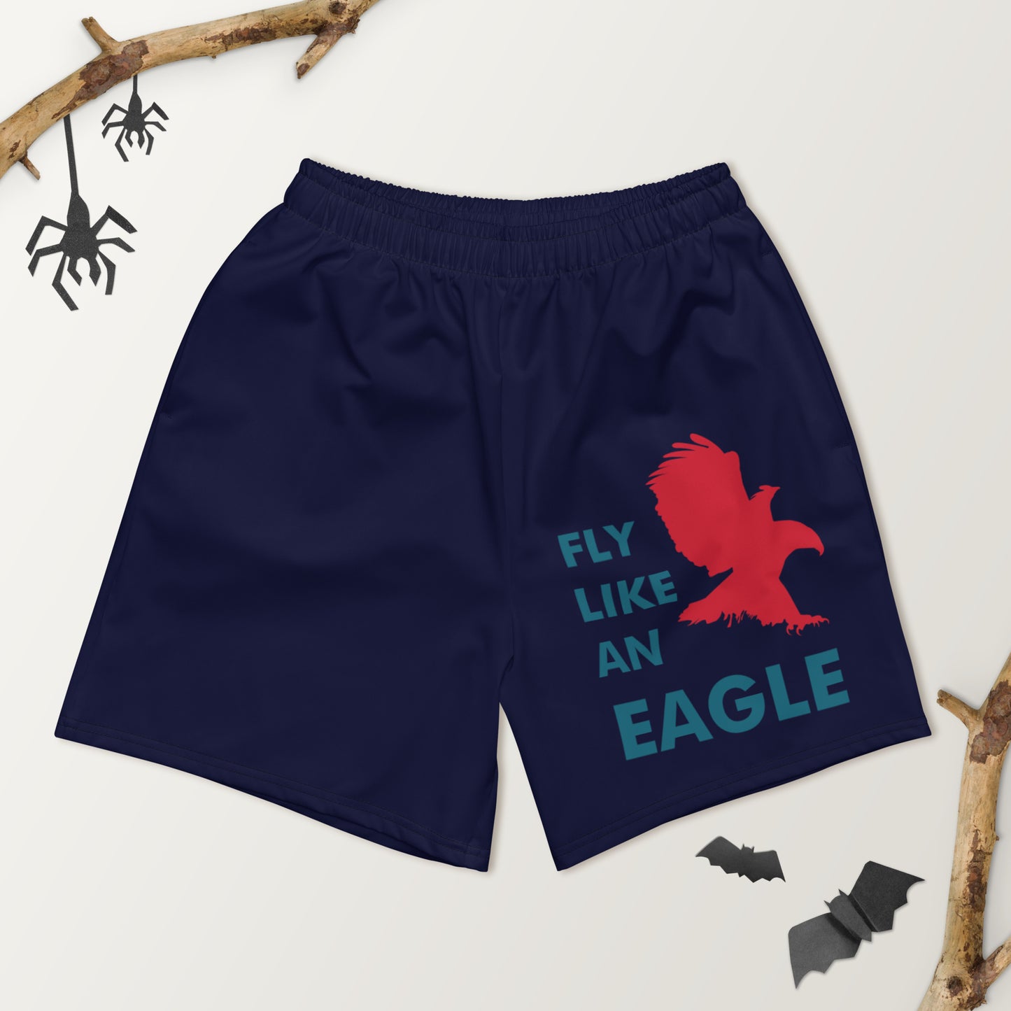 FLY LIKE AN EAGLE All-Over Print Unisex Athletic Long Shorts