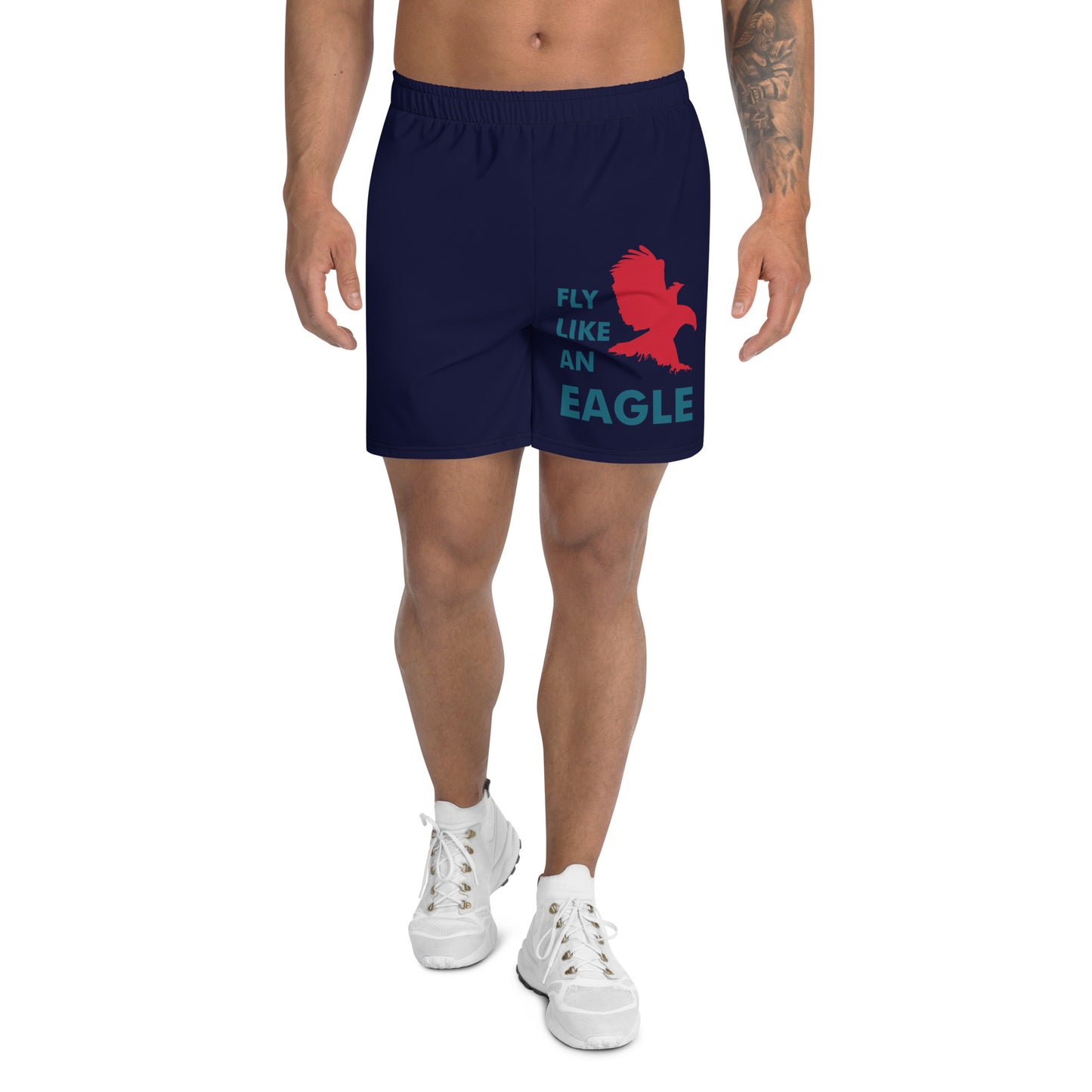 FLY LIKE AN EAGLE All-Over Print Unisex Athletic Long Shorts