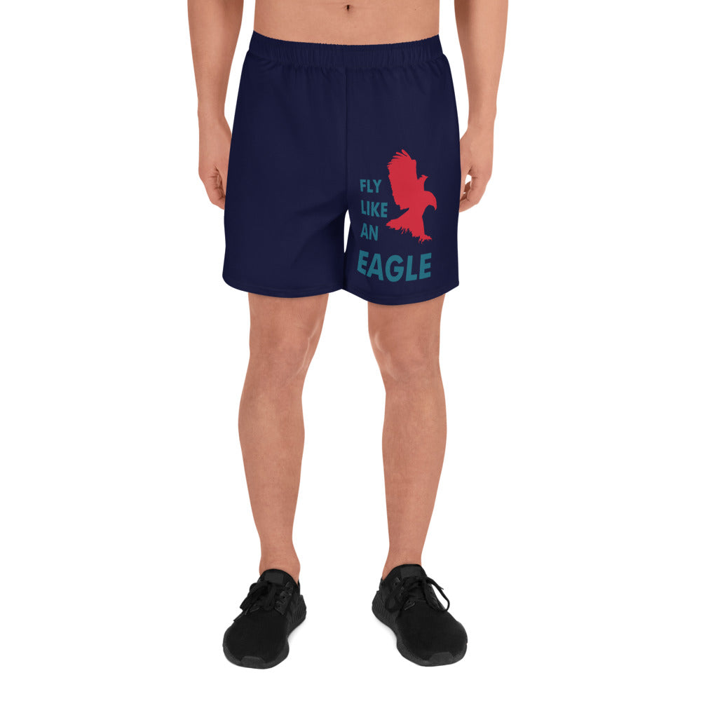 FLY LIKE AN EAGLE All-Over Print Unisex Athletic Long Shorts