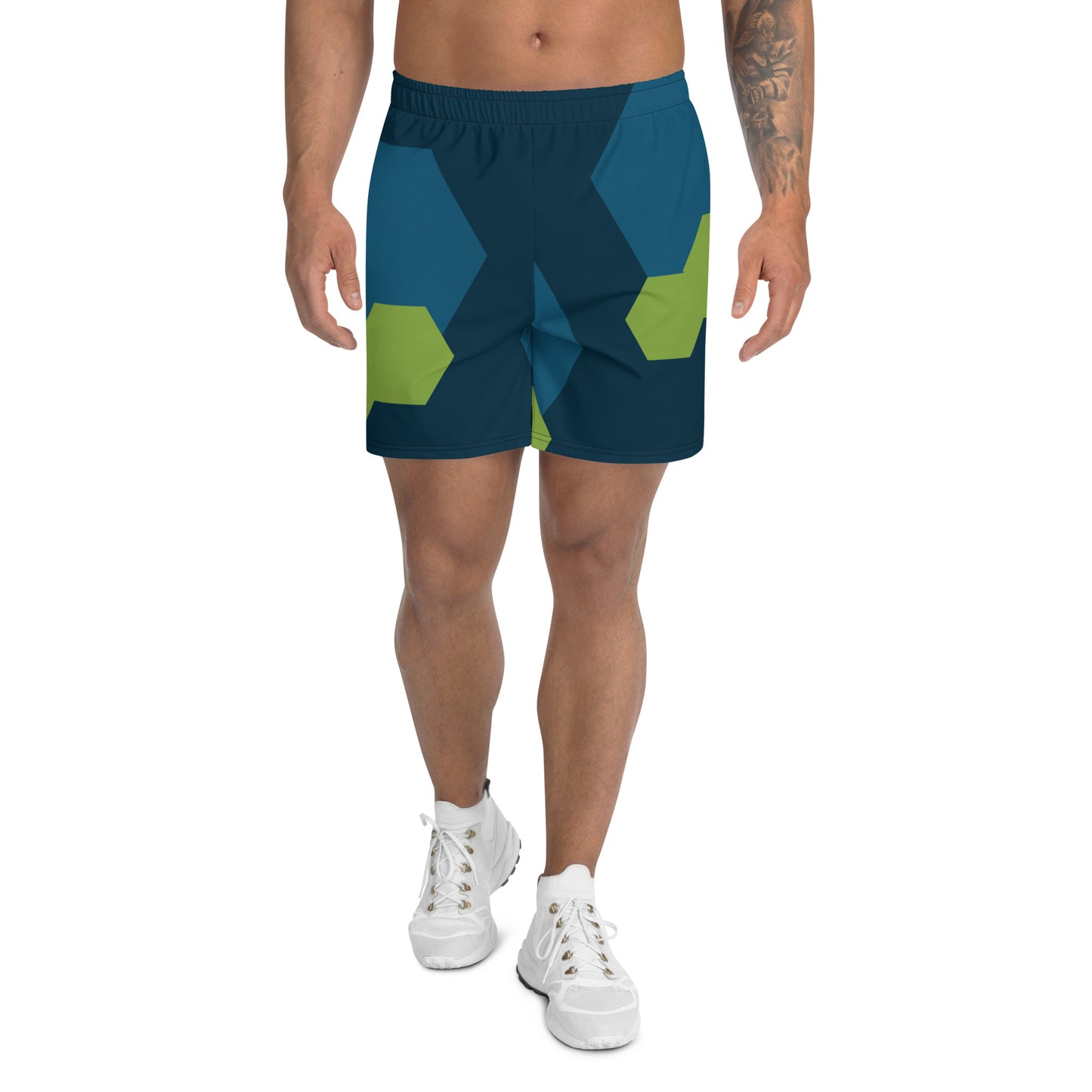 BE YOURSELF All-Over Print Unisex Athletic Long Shorts