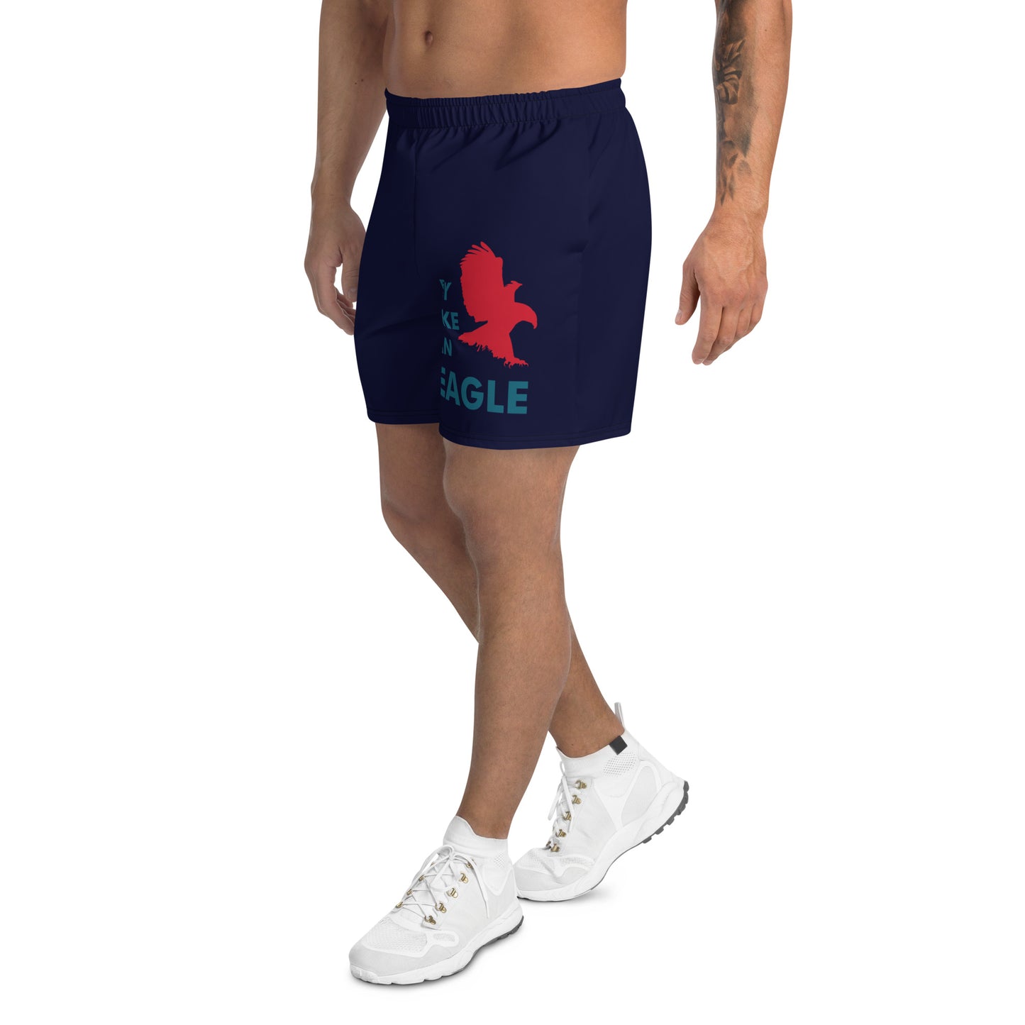 FLY LIKE AN EAGLE All-Over Print Unisex Athletic Long Shorts