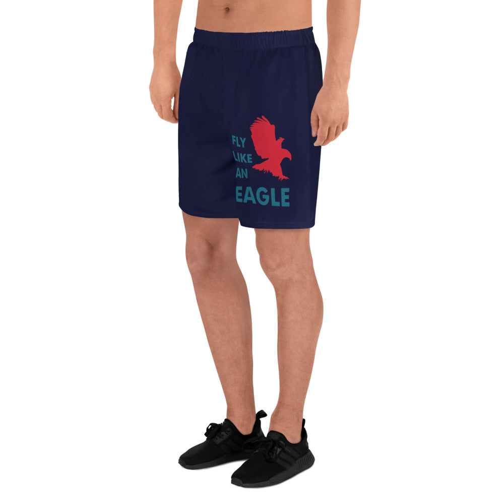 FLY LIKE AN EAGLE All-Over Print Unisex Athletic Long Shorts