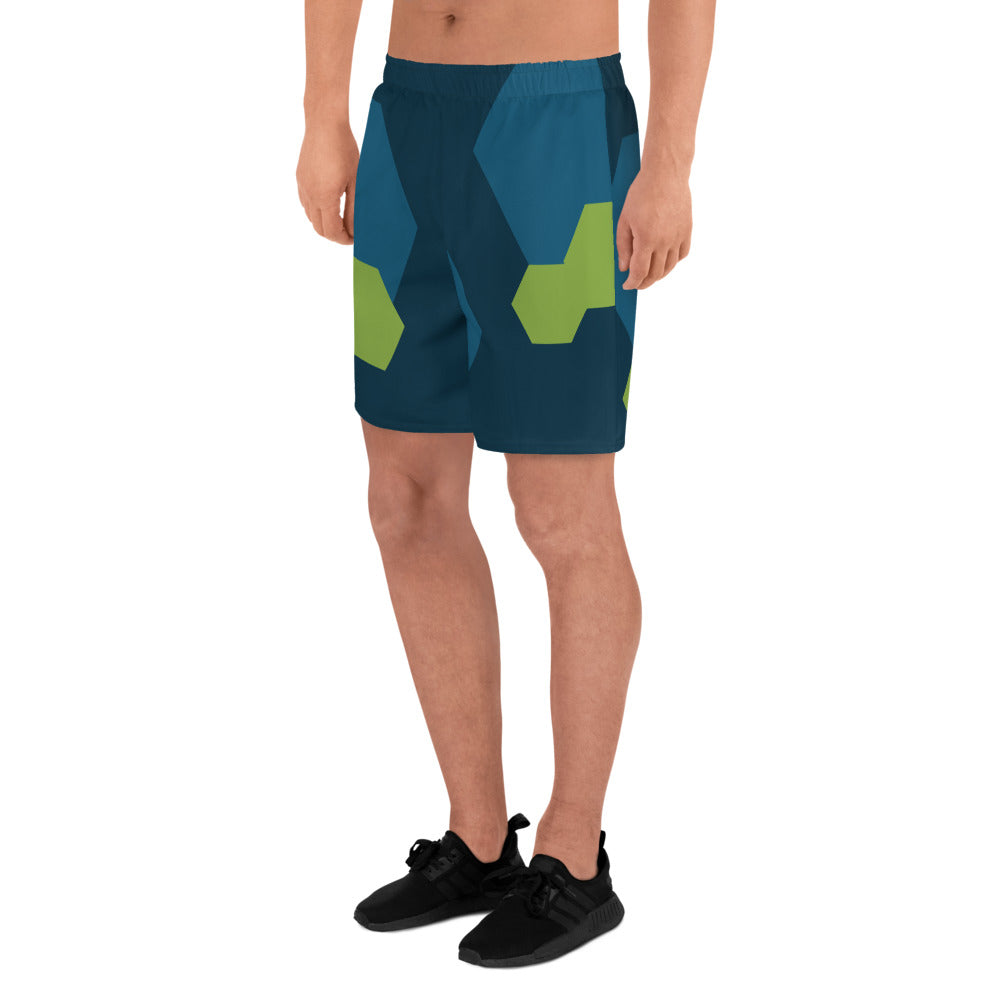 BE YOURSELF All-Over Print Unisex Athletic Long Shorts