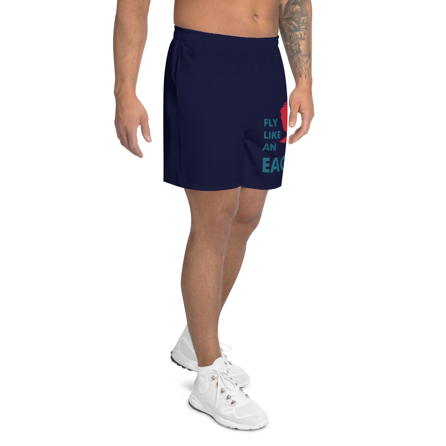 FLY LIKE AN EAGLE All-Over Print Unisex Athletic Long Shorts