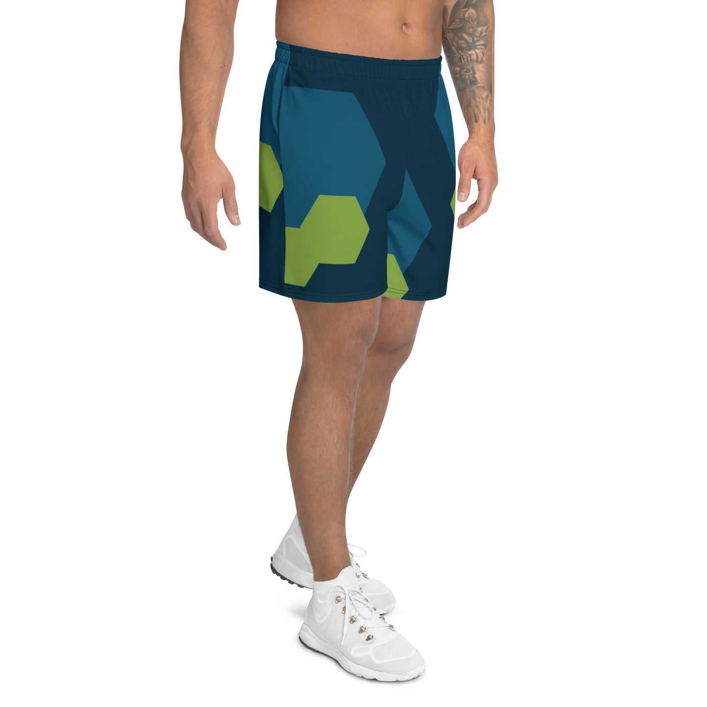 BE YOURSELF All-Over Print Unisex Athletic Long Shorts