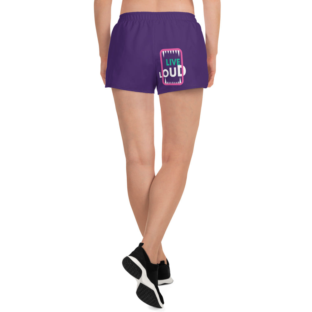 LIVE LOUD All-Over Print Unisex Athletic Shorts