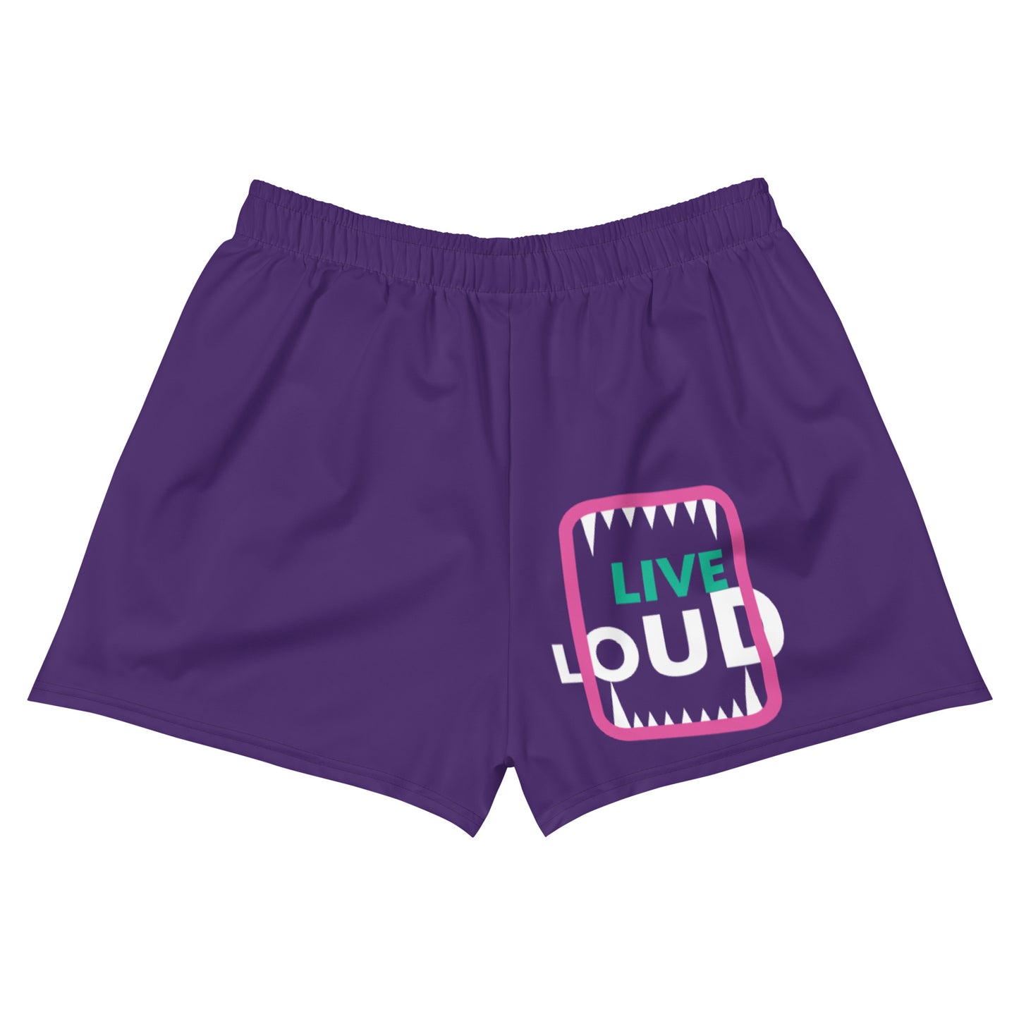 LIVE LOUD All-Over Print Unisex Athletic Shorts