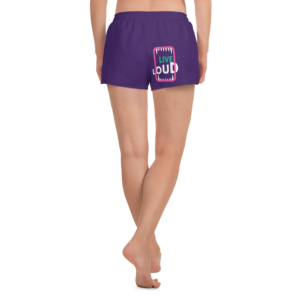 LIVE LOUD All-Over Print Unisex Athletic Shorts