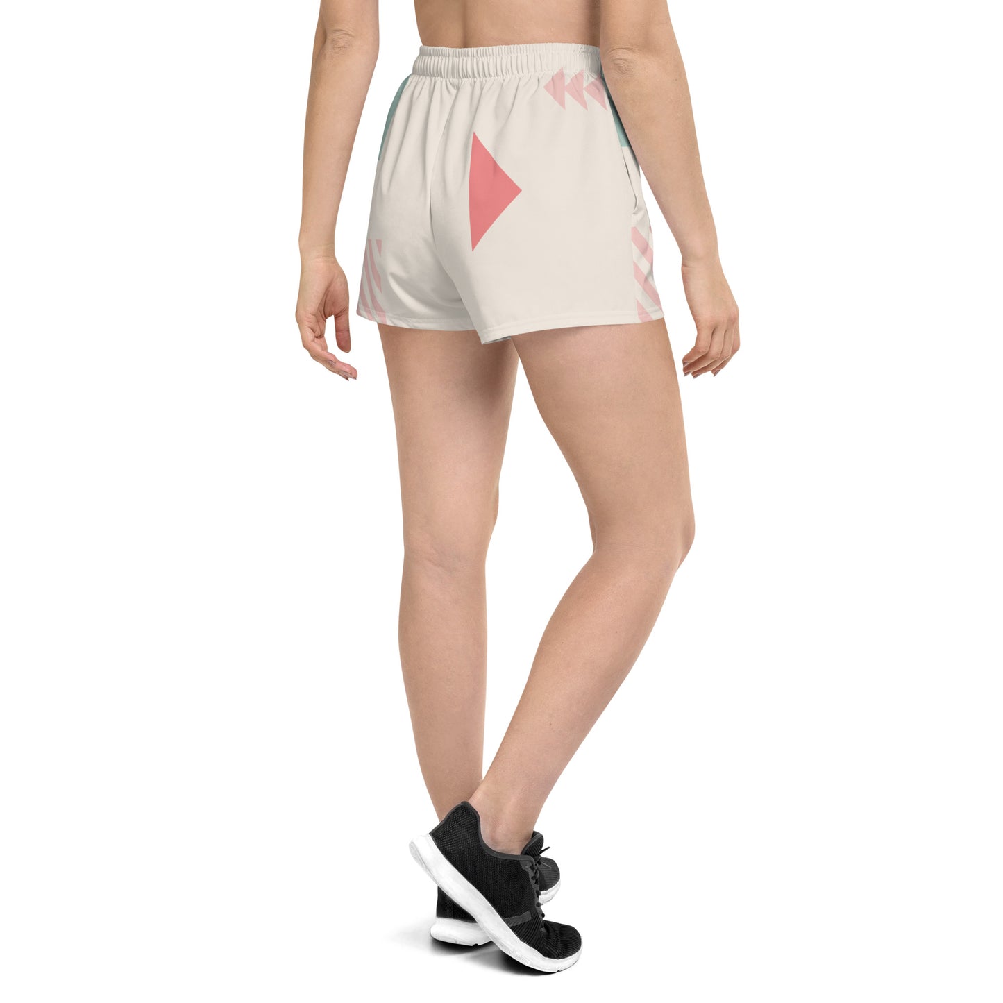 UNIQUE All-Over Print Unisex Athletic Shorts (Cream)