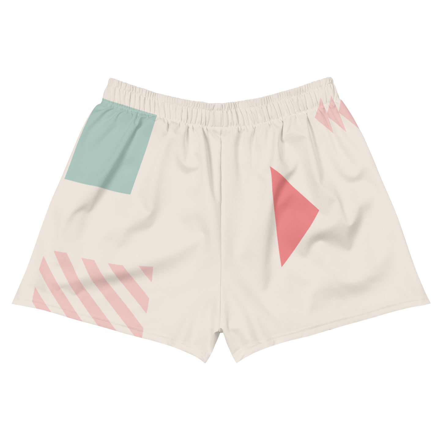 UNIQUE All-Over Print Unisex Athletic Shorts (Cream)