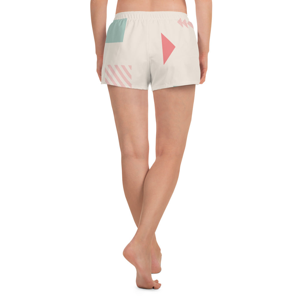 UNIQUE All-Over Print Unisex Athletic Shorts (Cream)