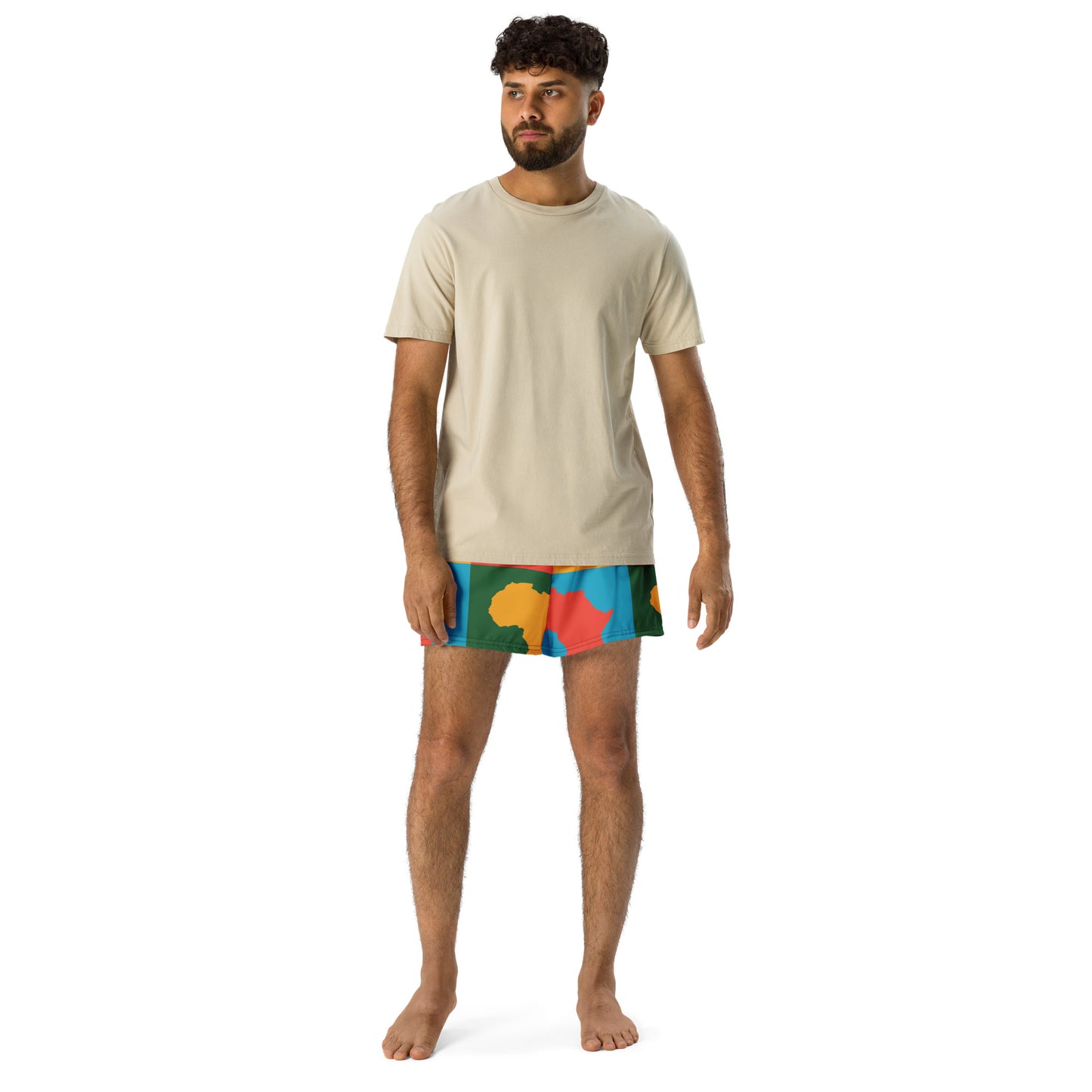 AFRICA WARHOL All-Over Print Unisex Athletic Shorts (Bright)