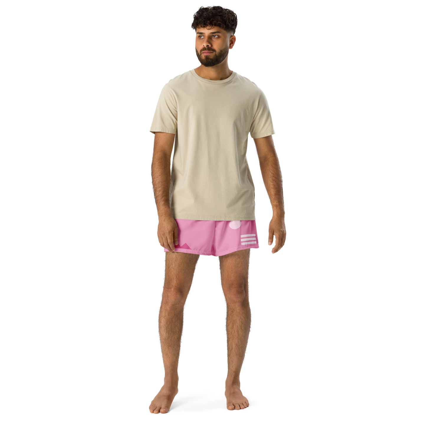 TIMELESS All-Over Print Unisex Athletic Shorts (Pink)