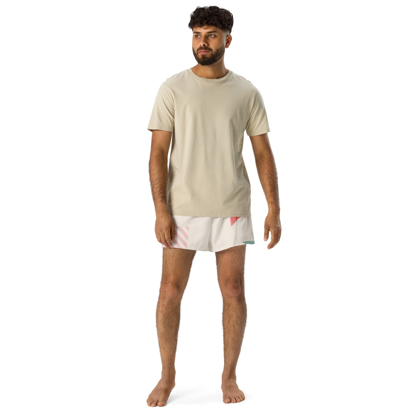 UNIQUE All-Over Print Unisex Athletic Shorts (Cream)