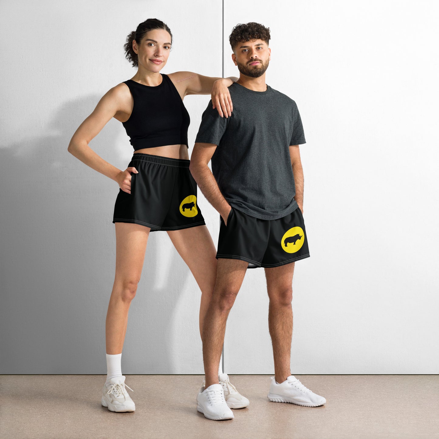 STAY FOCUSED All-Over Print Unisex Athletic Shorts