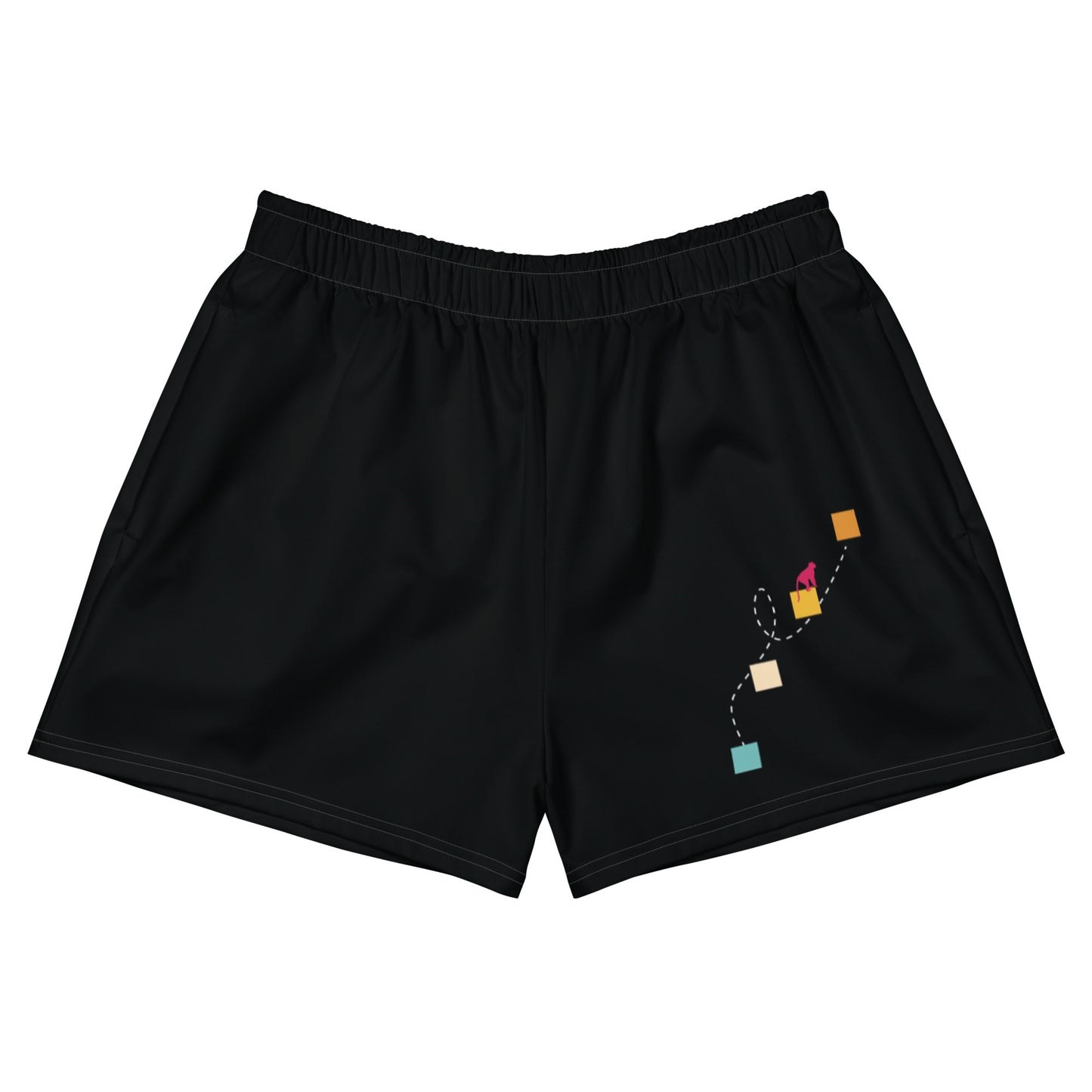 NEVER GIVE UP All-Over Print Unisex Athletic Shorts