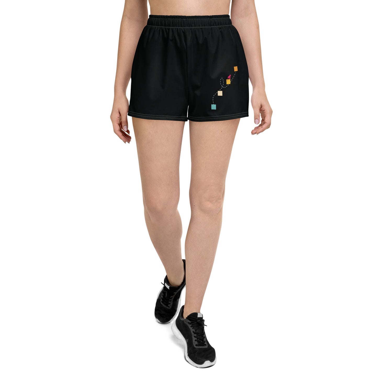 NEVER GIVE UP All-Over Print Unisex Athletic Shorts