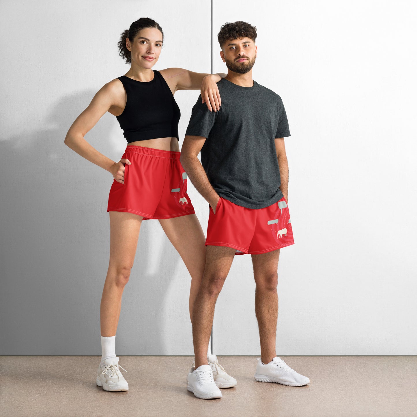 EXPRESS YOURSELF All-Over Print Unisex Athletic Shorts