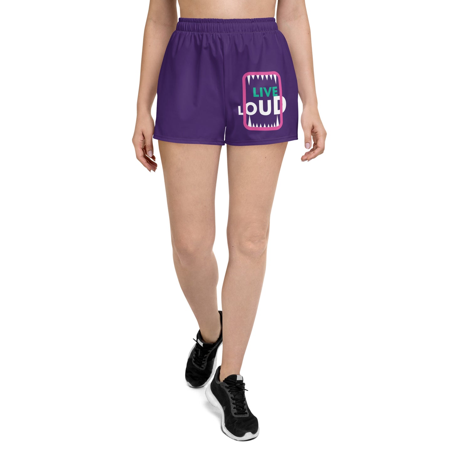 LIVE LOUD All-Over Print Unisex Athletic Shorts