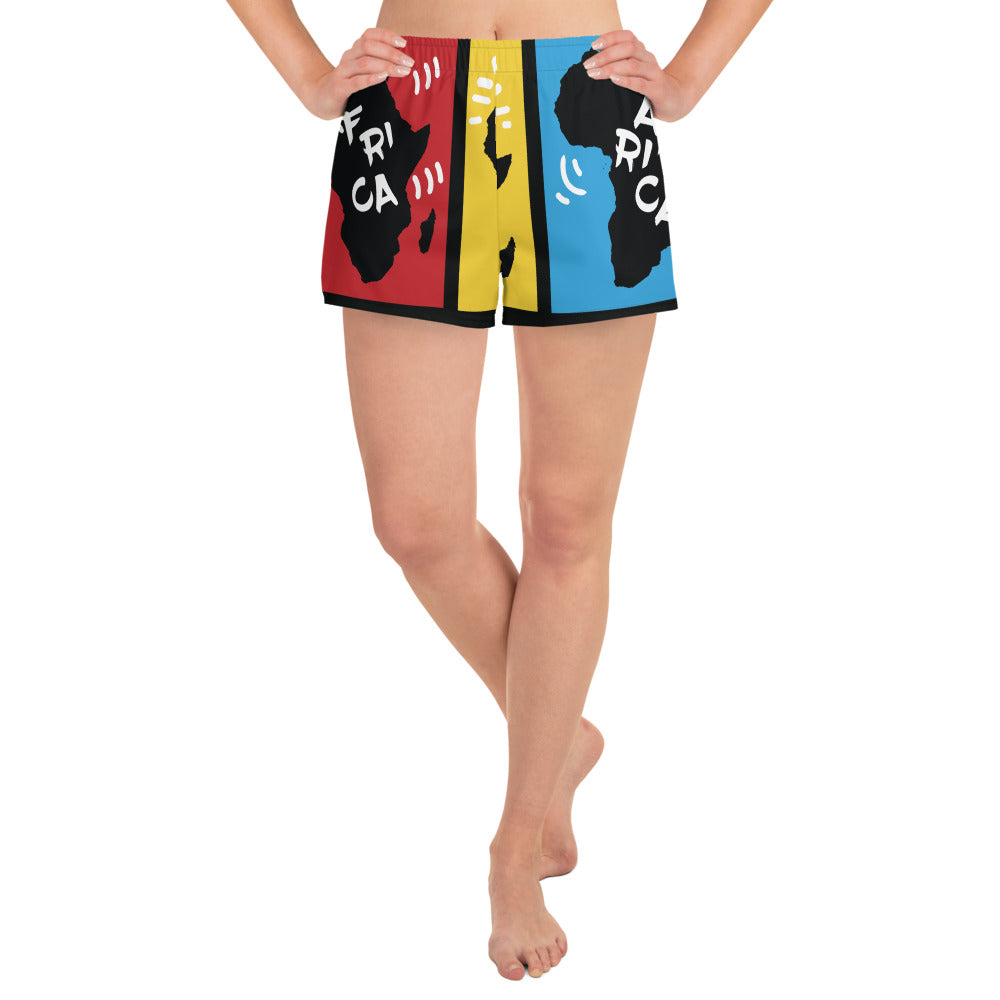 AFRICA PRIMARY All-Over Print Unisex Athletic Shorts