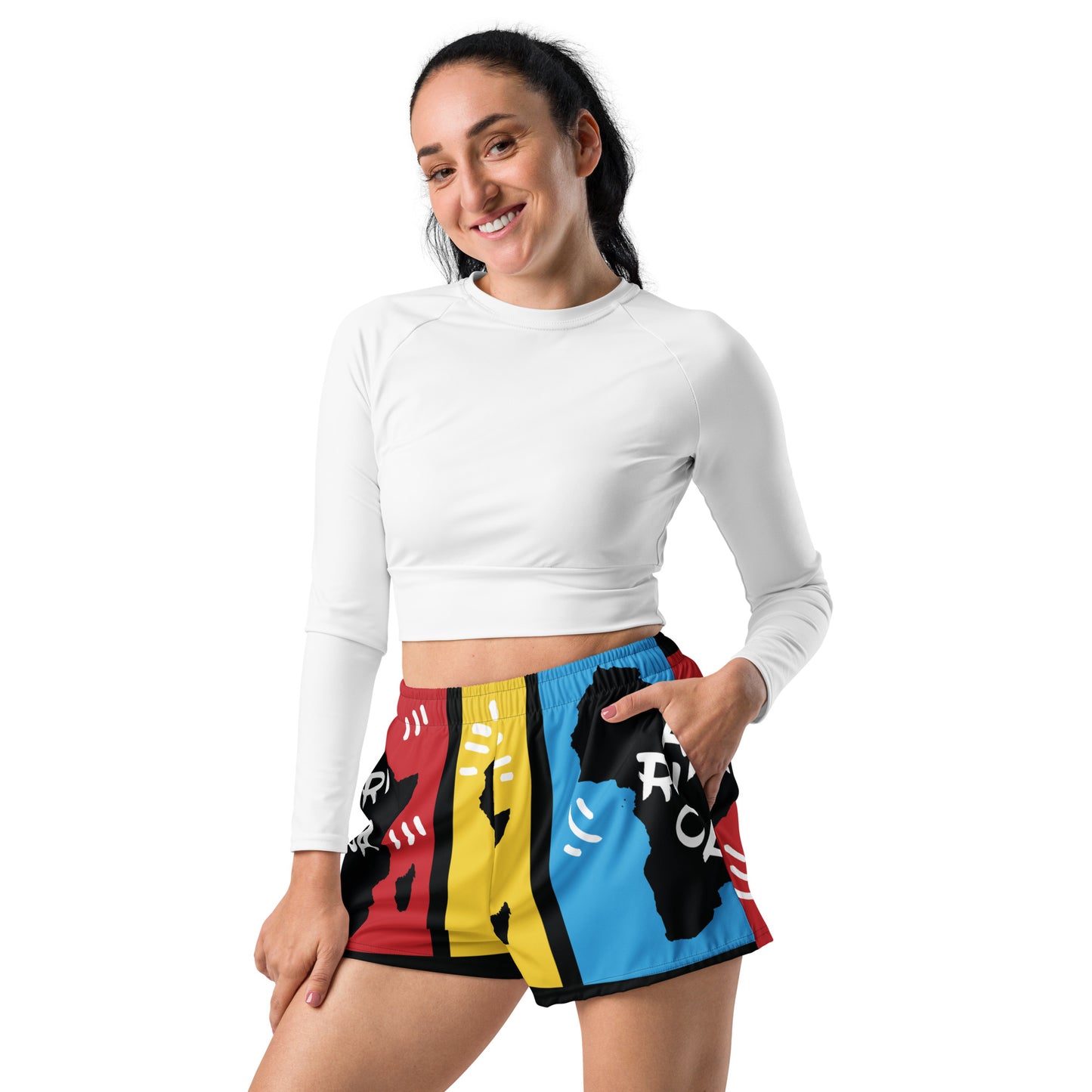 AFRICA PRIMARY All-Over Print Unisex Athletic Shorts