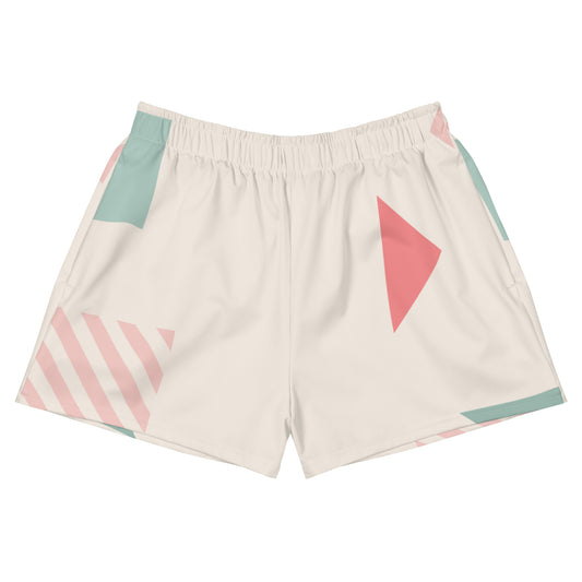 UNIQUE All-Over Print Unisex Athletic Shorts (Cream)