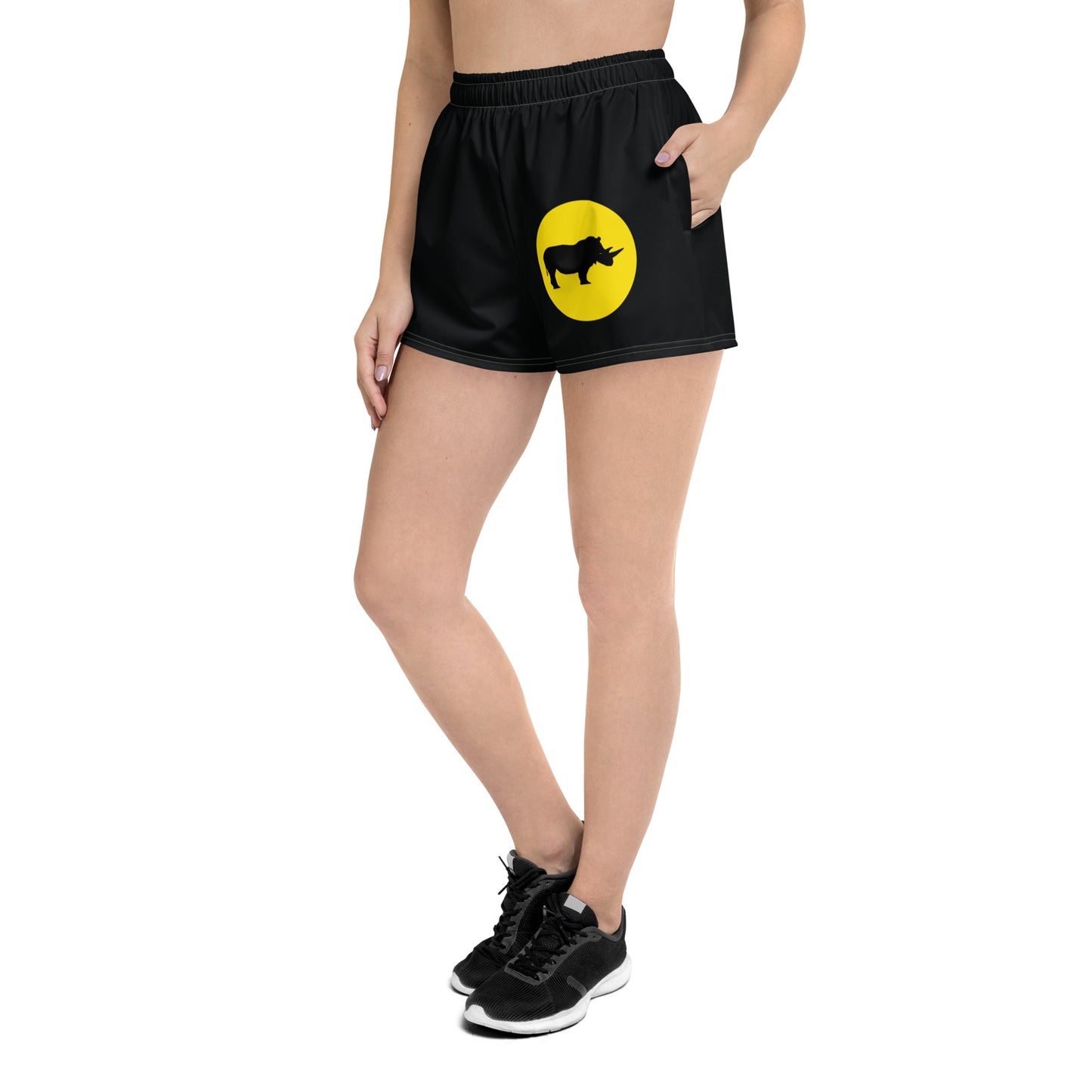 STAY FOCUSED All-Over Print Unisex Athletic Shorts