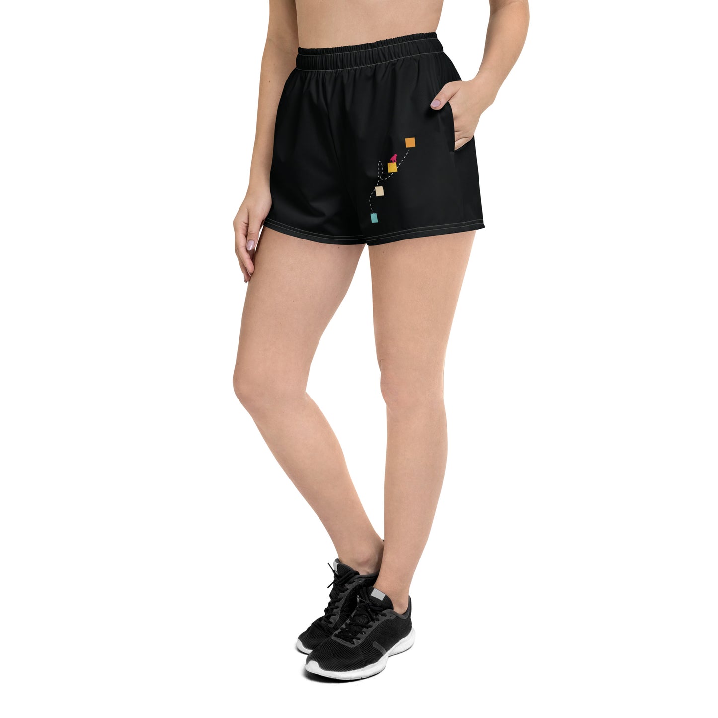 NEVER GIVE UP All-Over Print Unisex Athletic Shorts