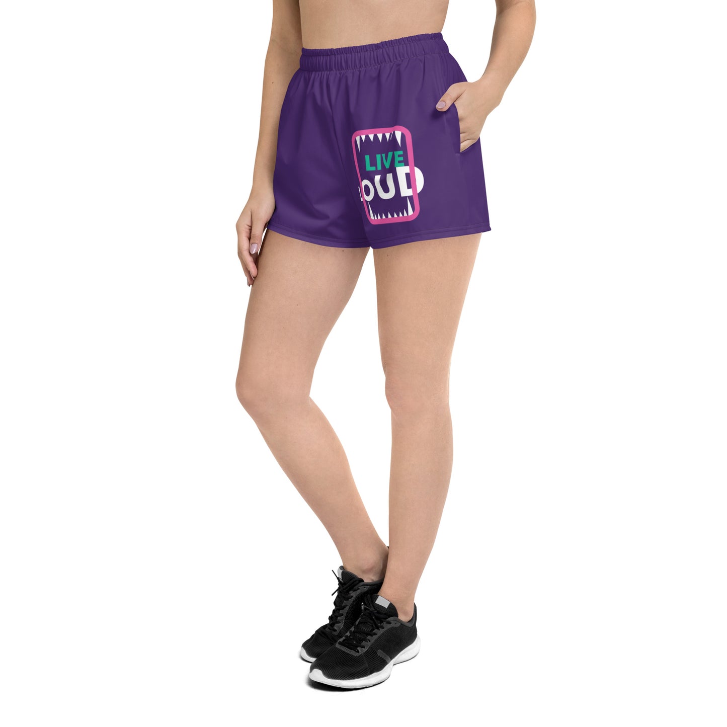 LIVE LOUD All-Over Print Unisex Athletic Shorts