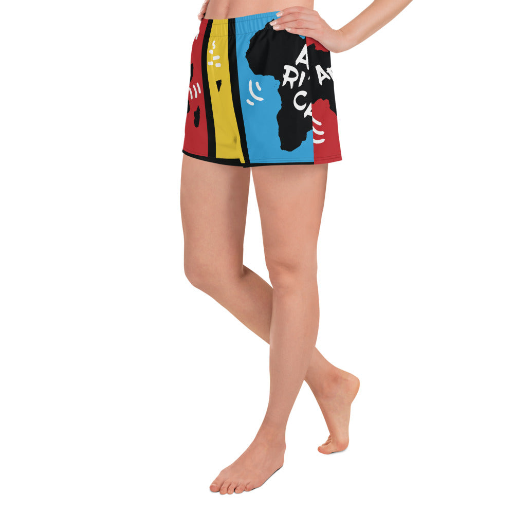 AFRICA PRIMARY All-Over Print Unisex Athletic Shorts