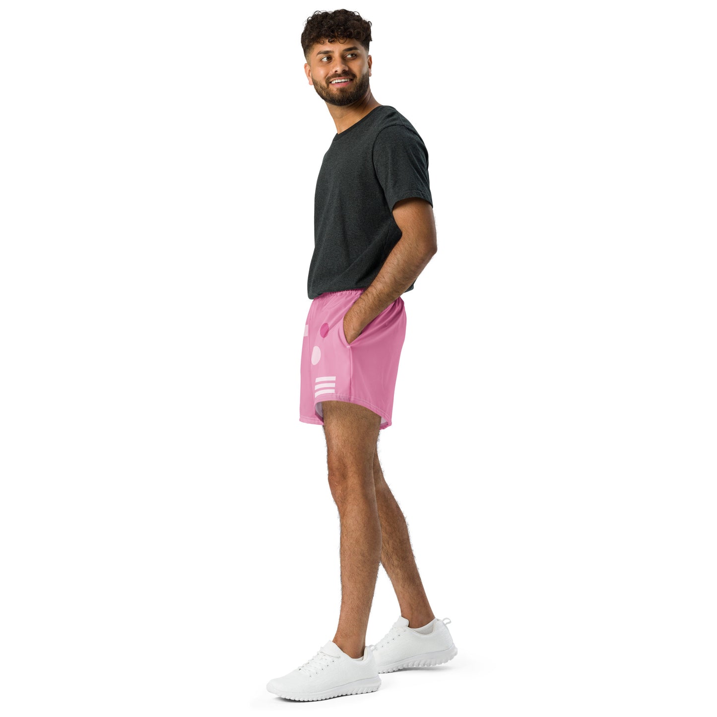 TIMELESS All-Over Print Unisex Athletic Shorts (Pink)