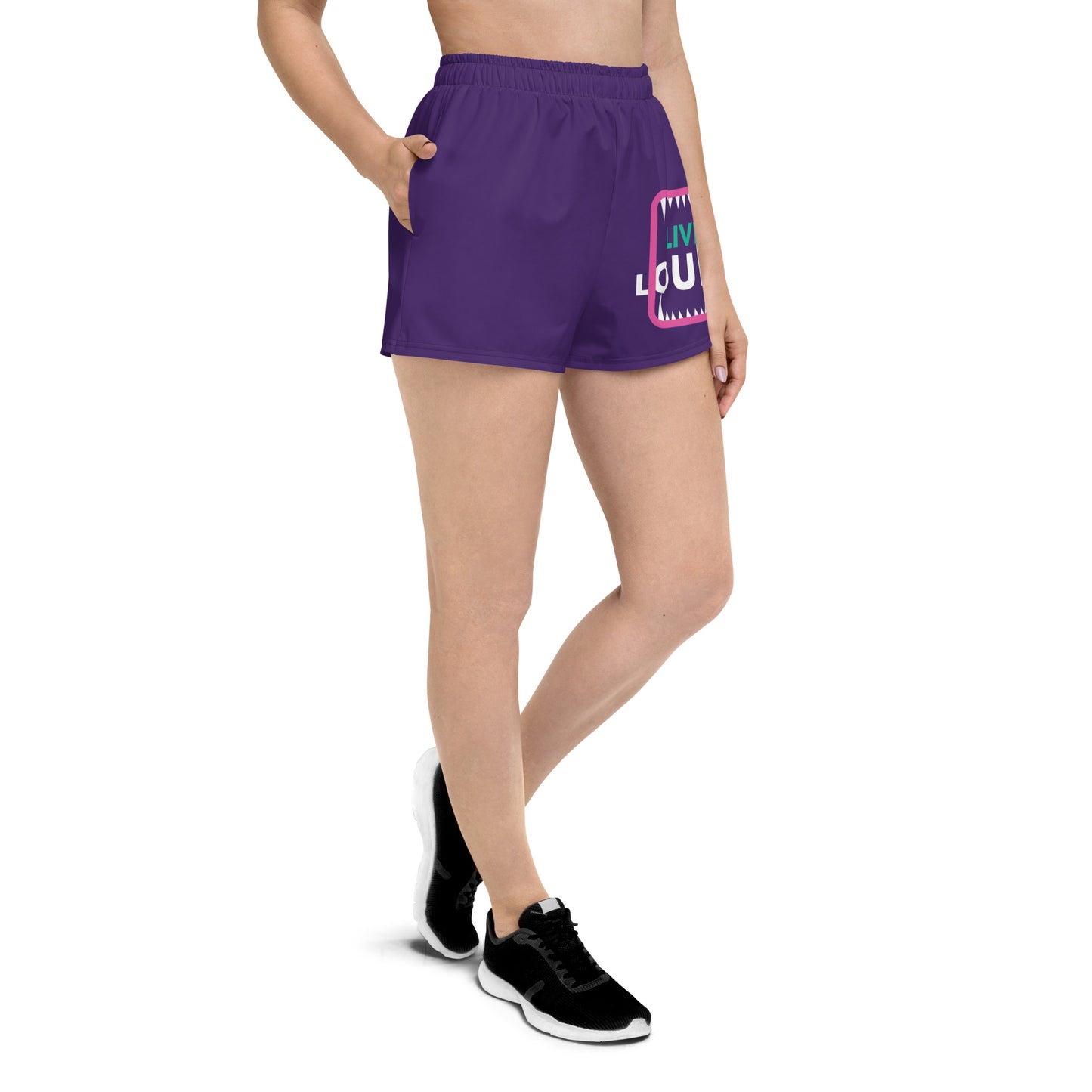 LIVE LOUD All-Over Print Unisex Athletic Shorts